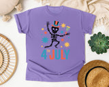 4th July Grey 2 graphic tee in Violet