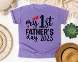 My 1st Father's Day graphic tee in Violet