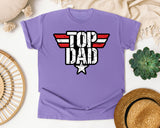 Top Dad graphic tee in Violet