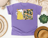 Dad Fuel Yellow graphic tee in Violet