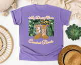 My Daddy Wears Combat Boots graphic tee in Violet