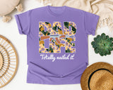 Dad Life Totally Nailed It graphic tee in Violet
