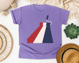Patriotic Paint Roller graphic tee in Violet