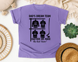 Dad's Dream Team graphic tee in Violet