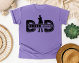 Dad Loading White graphic tee in Violet