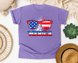 Merica Red graphic tee in Violet