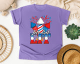 Let's Get Lit graphic tee in Violet