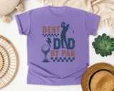 Best Dad By Par Grey graphic tee in Violet