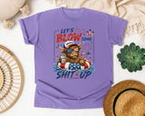 Let's Blow Some Merica Up graphic tee in Violet