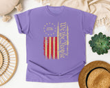1776 We The People graphic tee in Violet
