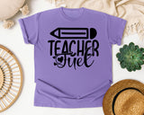 Teacher Fuel graphic tee in Violet