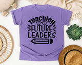 Teaching Future Leaders graphic tee in Violet