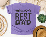 World's Best Dad White 2 graphic tee in Violet