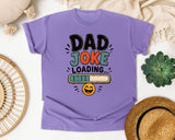 Dad Joke Loading Black graphic tee in Violet