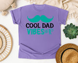 Cool Dad Vibes graphic tee in Violet