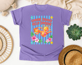 Goodbye Students Hello Sunshine graphic tee in Violet