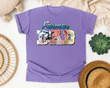 Farmer Dad Grey 2 graphic tee in Violet