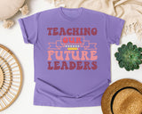 Teaching Our Future Leaders graphic tee in Violet