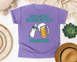 Our First Father's Day Together Teal graphic tee in Violet