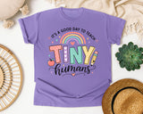 Its A Good Day To Teach Tiny Humans graphic tee in Violet