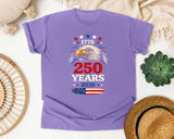 250 Years 2026 Red graphic tee in Violet