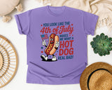 You Look Like The 4th Of July Grey graphic tee in Violet