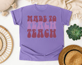 Made To Teach graphic tee in Violet