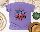 USA Presidents Day Red graphic tee in Violet