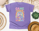 Game Over Back To School Rainbow graphic tee in Violet