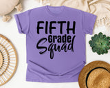 Fifth Grade Squad Bold graphic tee in Violet