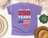 250 Years American Freedom graphic tee in Violet