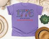 1776 4th Of July graphic tee in Violet