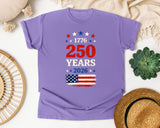 250 Years 2026 Red 2 graphic tee in Violet
