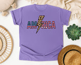 America Grey 2 graphic tee in Violet