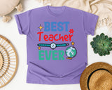 Best Teacher Ever Watch graphic tee in Violet