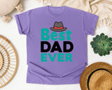 Best Dad Ever Grey 5 graphic tee in Violet