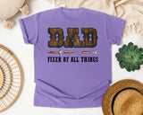 Dad Fixer Of All Things Brown 3 graphic tee in Violet