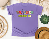 Teacher Mode On graphic tee in Violet