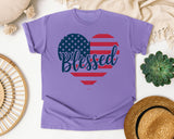 Blessed graphic tee in Violet