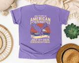 250 Years Of American Independence graphic tee in Violet