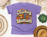 Teaching Tiny Humans Retro graphic tee in Violet