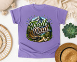 Trail Dad graphic tee in Violet
