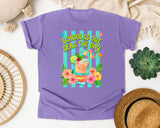 School Is Out Seas The Day graphic tee in Violet
