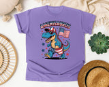 Amerisaurus graphic tee in Violet