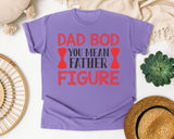 Dad Bod You Mean Father Figure Pink graphic tee in Violet