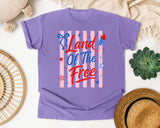Land Of The Free graphic tee in Violet