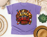 King Of The Grill graphic tee in Violet