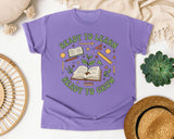Ready To Learn Ready To Grow Book graphic tee in Violet