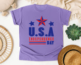 USA Independence Day graphic tee in Violet