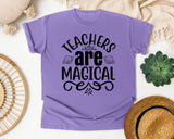 Teachers Are Magical graphic tee in Violet